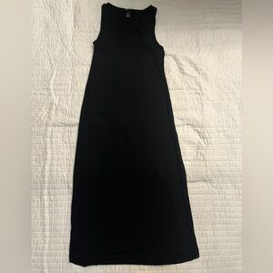 H&M black midi dress